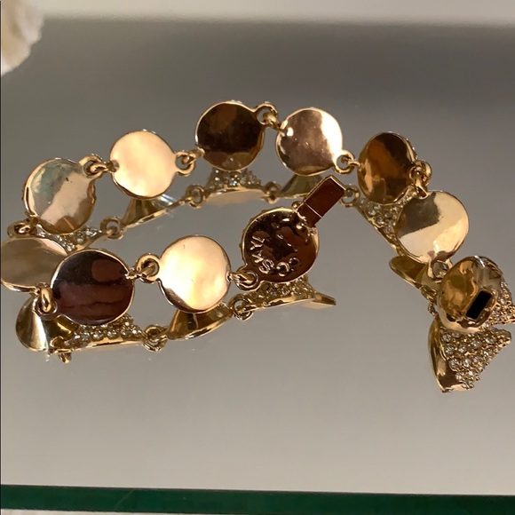 CC Skye Gold Pave Mercy Punk Mini Spike Bracelet - Picture 3 of 10